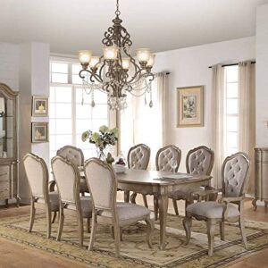 ACME Chelmsford Antique Taupe Dining Table