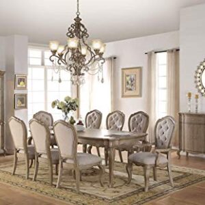 ACME Chelmsford Antique Taupe Dining Table