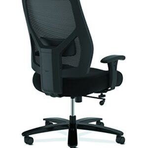 HON Crio High-Back Big and Tall Chair - Fabric Mesh Back Computer Chair for Office Desk, in Black (HVL581)