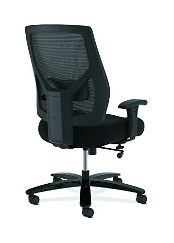 HON Crio High-Back Big and Tall Chair - Fabric Mesh Back Computer Chair for Office Desk, in Black (HVL581)