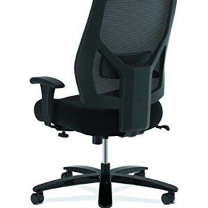 HON Crio High-Back Big and Tall Chair - Fabric Mesh Back Computer Chair for Office Desk, in Black (HVL581)
