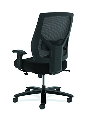 HON Crio High-Back Big and Tall Chair - Fabric Mesh Back Computer Chair for Office Desk, in Black (HVL581)