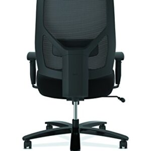 HON Crio High-Back Big and Tall Chair - Fabric Mesh Back Computer Chair for Office Desk, in Black (HVL581)