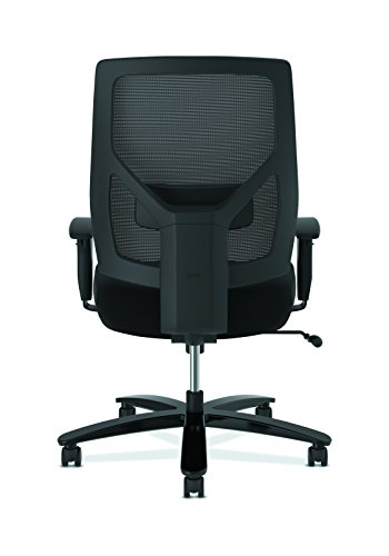 HON Crio High-Back Big and Tall Chair - Fabric Mesh Back Computer Chair for Office Desk, in Black (HVL581)