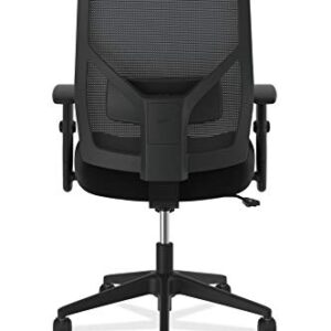 HON Crio High-Back Task Chair - Fabric Mesh Back Computer Chair for Office Desk, in Black (HVL581)