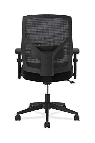 HON Crio High-Back Task Chair - Fabric Mesh Back Computer Chair for Office Desk, in Black (HVL581)