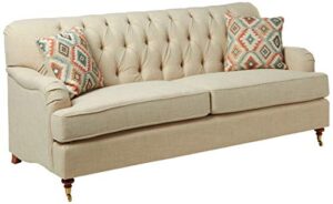 acme furniture sofa, beige fabric
