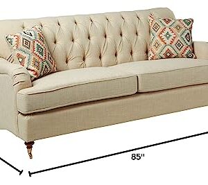 ACME Furniture Sofa, Beige Fabric