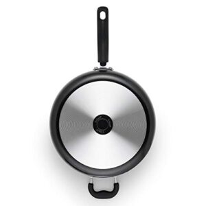 T-fal G9019064 Specialty Ceramic Dishwasher Oven Safe Jumbo Cooker, 5 quart, Black