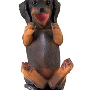 DWK "Weenie Wino Dachshund Decorative Table Top Wine Bottle Holder | Home Bar Decor | Wine Accessories for a Wine Bar | Kitchen Organization | Great Gifts for Her - 11"
