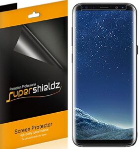 supershieldz (2 pack) designed for samsung (galaxy s8 plus) screen protector, (case friendly) 0.23mm high definition clear shield
