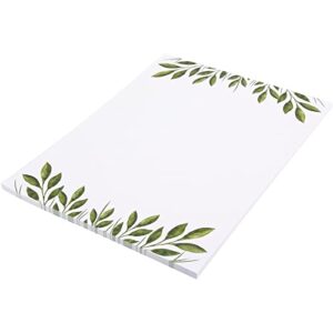 48 Pack Leaf Themed Stationery Writing Paper Set, Letter Size (8.5 x 11 In)