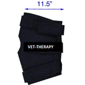 Vet Therapy 107843 Therapeutic Fir Fleece Lined Neoprene Horse Hock Supports (Set of 2), Medium