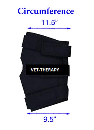 Vet Therapy 107843 Therapeutic Fir Fleece Lined Neoprene Horse Hock Supports (Set of 2), Medium