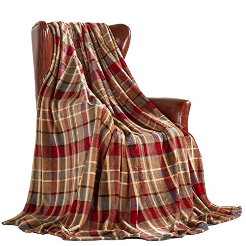 MERRYLIFE Throw Blanket Plaid| Ultra-Plush Soft Colorful Oversized | Decorative Couch Travel Blanket |Large Size (60" 90", Love Urban)