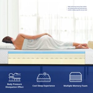 Olee Sleep 6 in Saturn Memory Foam Mattress Twin 06FM01T