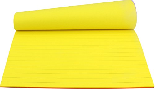 4A Super Sticky,6 x 8 Inches,Extra Bright Color Assorted,Lined,Self-Stick Notes,50 Sheets/Pad,4 Pads/Pack,200 Sheets/Pack,4A 608S-Lx4