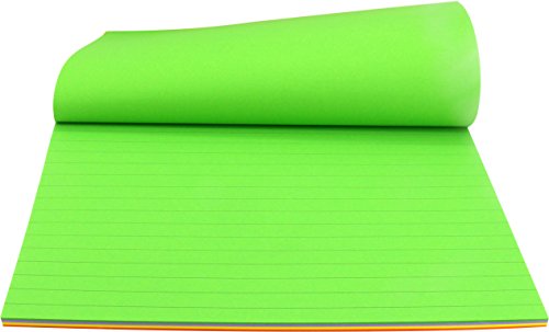 4A Super Sticky,6 x 8 Inches,Extra Bright Color Assorted,Lined,Self-Stick Notes,50 Sheets/Pad,4 Pads/Pack,200 Sheets/Pack,4A 608S-Lx4