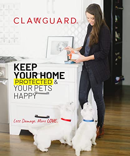 CLAWGUARD Protection Tape - Durable Single-Sided Shield Protection Barrier Against Cat, Dog, Bird, Rabbit Scratching and Clawing Furniture, Couch, Window Sill, Car Door, Glass and More! 4in x 10'