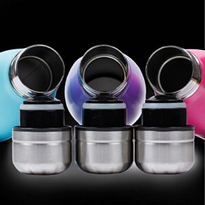 17 oz. Double Wall Vacuum Insulated Stainless Steel Water Bottle Travel Mug Cup Dance Eat Sleep Repeat (Pink)