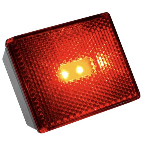 Lumitronics RV Reflector/Clearance LED Marker Light with Stud Mount (Red)