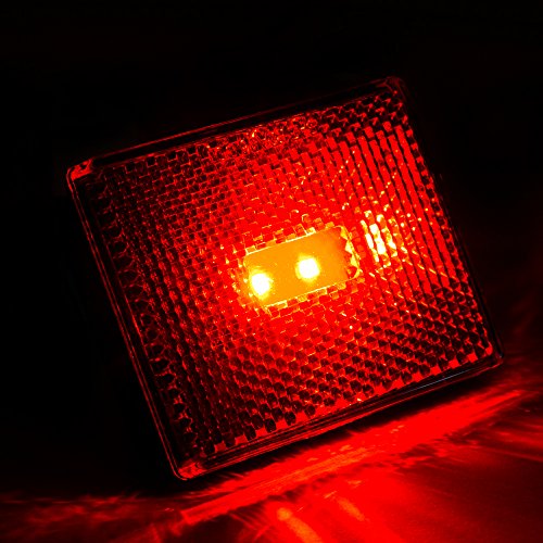 Lumitronics RV Reflector/Clearance LED Marker Light with Stud Mount (Red)