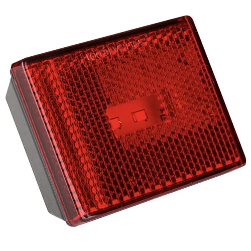 Lumitronics RV Reflector/Clearance LED Marker Light with Stud Mount (Red)