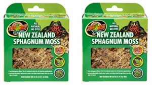 zoo med laboratories szmcf3nz new zealand sphagnum moss, 80 cubic inch (2 pack)