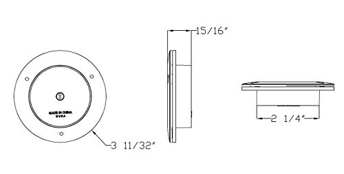 Lumitronics RV LED Hitch Light - Mounting Hardware Included