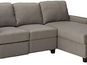 Serta Copenhagen Reclining Sectional with Right Storage Chaise - Gray