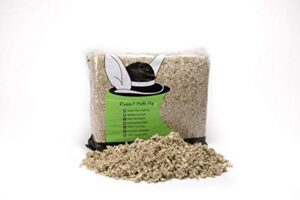 rabbit hole hay ultra premium, food grade bedding for your small pet rabbit, chinchilla, or guinea pig natural (2.0cuft)
