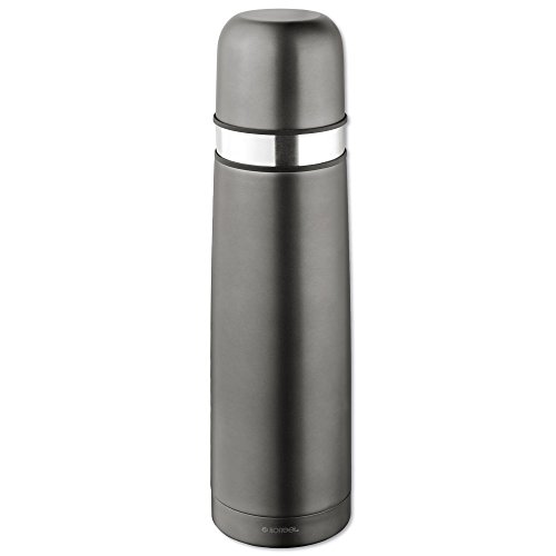 Isosteel Duo 9900DAT Top 0 75 Litre Stainless Steel Vacuum Flask, Titan/Grey, 8.2 x 7.7 x 30.4 cm