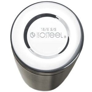 Isosteel Duo 9900DAT Top 0 75 Litre Stainless Steel Vacuum Flask, Titan/Grey, 8.2 x 7.7 x 30.4 cm