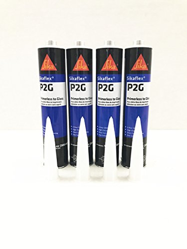 Auto Glass Sealant Windshield Urethane Glue Sikaflex P2G Primerless Adhesive x 4