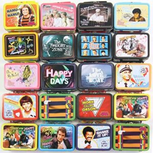InCogneato Retro TV Teeny Tin Lunch Box, 3 Random Designs Set