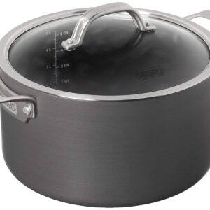 Viking Culinary Hard Anodized Nonstick Dutch Oven, 6 Quart, Includes Glass Lid, Dishwasher, Oven Safe, Works on All Cooktops including Induction