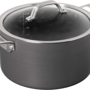 Viking Culinary Hard Anodized Nonstick Dutch Oven, 6 Quart, Includes Glass Lid, Dishwasher, Oven Safe, Works on All Cooktops including Induction