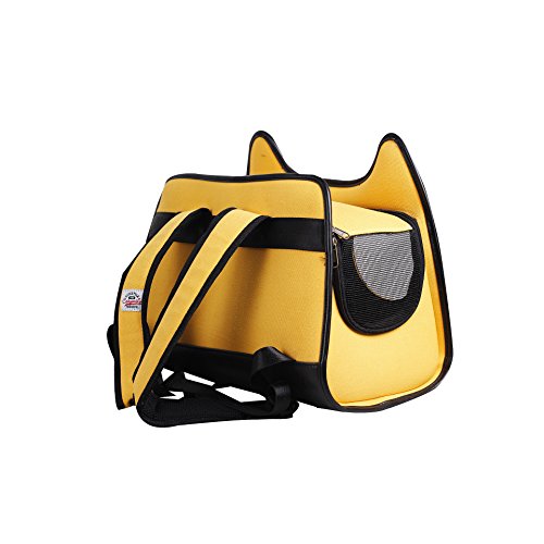 Primetime Petz Catysmile Backpack Cat Carrier, Yellow, One Size