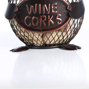 Too-arts Piggy Wine Barrel Cork Container Metal Sculpture Handicraft Gift Home Decor