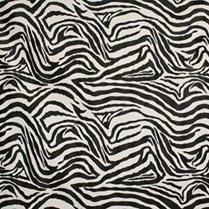 Vinyl Upholstery Zebra 54" Wide Sold by The Yard (Black and White)
