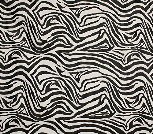 Vinyl Upholstery Zebra 54" Wide Sold by The Yard (Black and White)