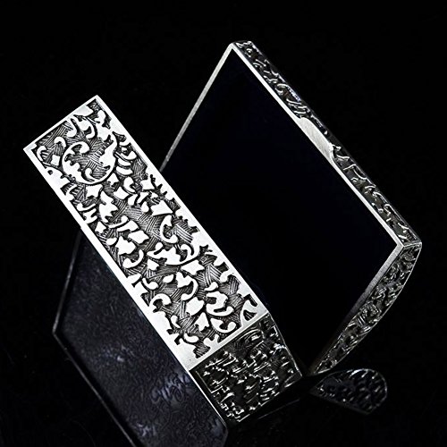 AVESON Vintage Metal Jewelry Box Small Trinket Storage Organizer Box Chest Ring Case for Girls Women, Tin Color, Small