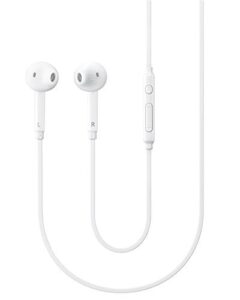 compatible with oem samsung 3.5mm premium sound/ stereo earbud headphones for galaxy s5 s6 s6 edge + note 4 5 eo-eg920bw (bulk packaging)