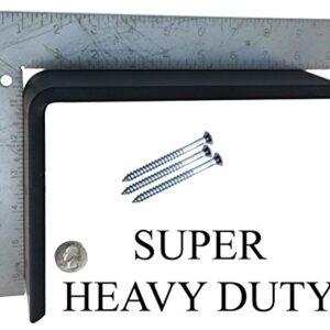 Heavy Duty Black Steel 6" x 8" Countertop Support Brackets