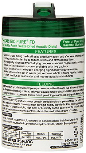 Hikari Bio-Pure Freeze Dried Daphnia for Pets, 0.42-Ounce (2-Pack)