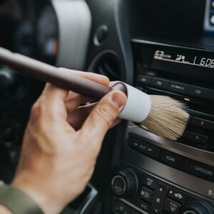 Detail Dudes Boars Hair Ultra Soft Car Detail Brushes - Set of 3 - Perfect for Washing Emblems Wheels Interior Upholstery Air Vents, NO Metal Brush Parts