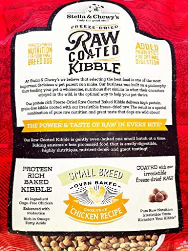 Stella & Chewy's Raw Coated Small Breed Chicken Recipe Dog Food 10lb (186011001677)