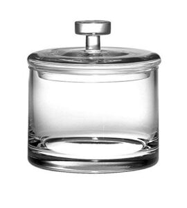 barski - glass - biscuit jar - candy box - 6" h - made in europe