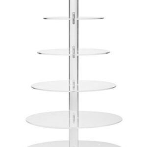 Cupcake Stand, 6 Tier Large Cupcake Tower Display, Round Cupcake Holder, Acrylic Dessert Stand, Pastry Display Tree for Party, Wedding, Baby Shower.