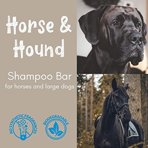 WashBar Natural Horse Shampoo Bar, for Horses and Large Dogs, Whitens Brightens All Colored Coats, Long-Lasting and Easier to Use Than Liquid Pet Shampoo with No Plastic Waste, 6.5oz